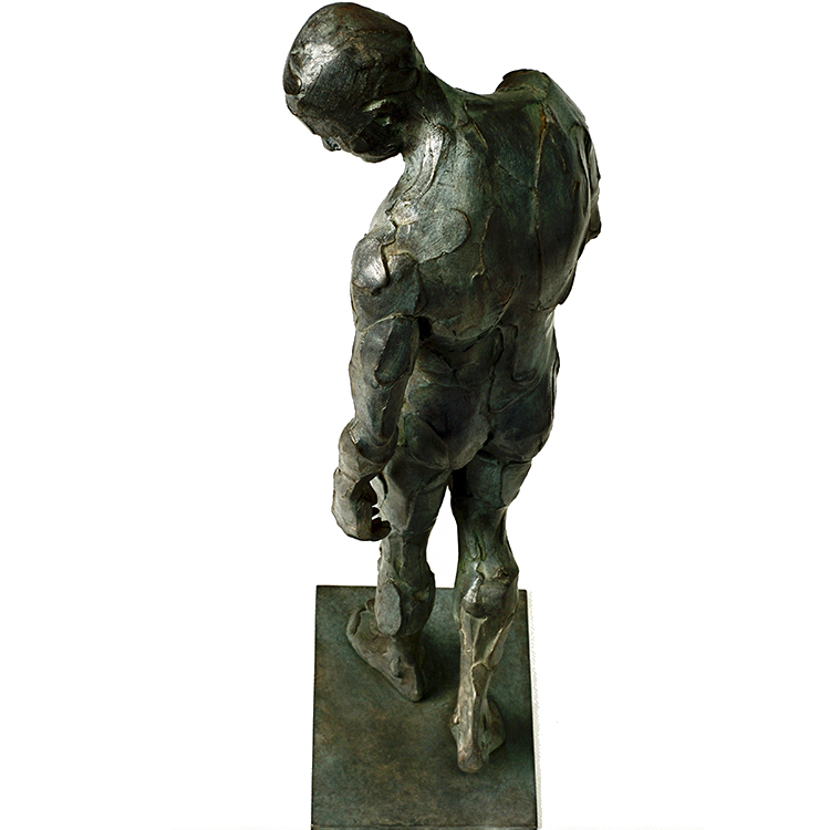 Etude Homme, bronze, 50 cm, Catherine Thiry, Sculpteur belge
