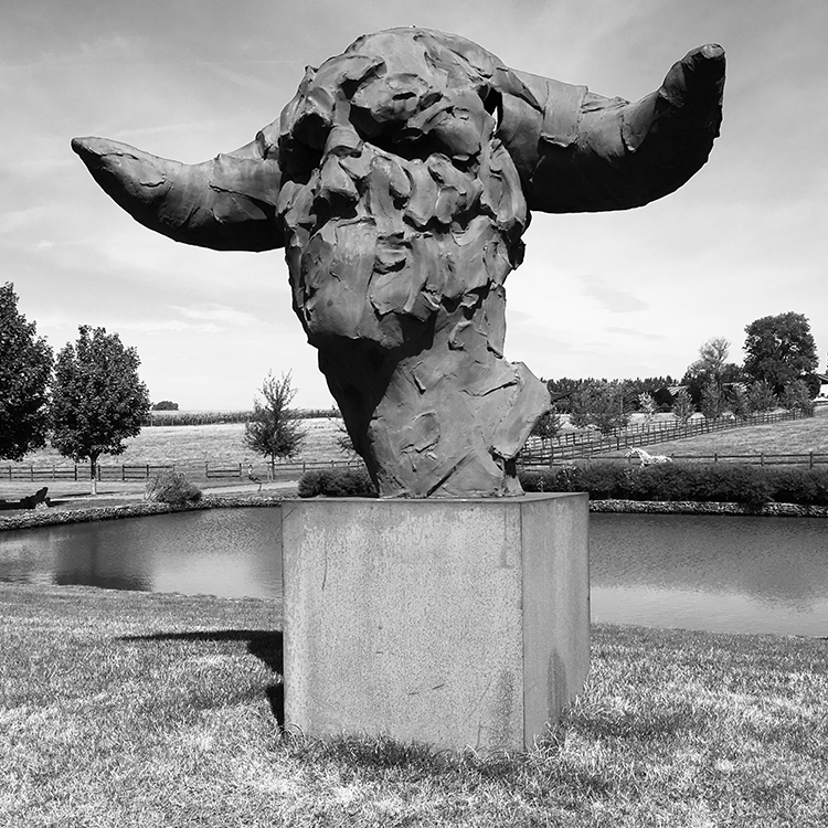 Morphosis , composite de fer, sculpture monumentale, Catherine Thiry, sculpteur belge