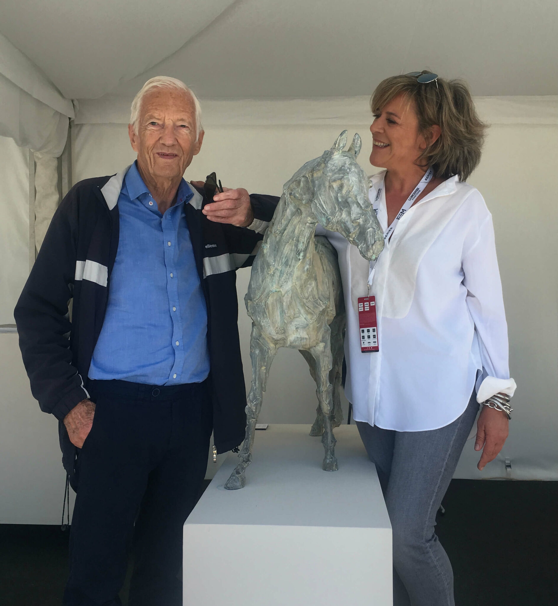 avec Lester Piggott Lausanne Suisse 2018